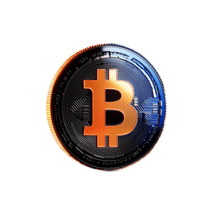 Floating card displaying data visualization for cryptocurrency market analytics